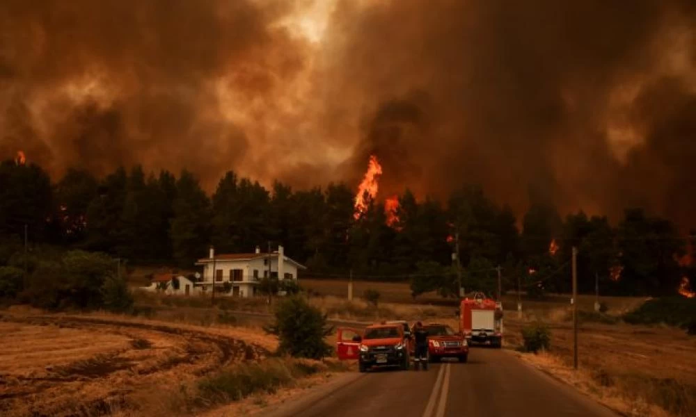 Φωτιά στην Εύβοια: Η πύρινη κόλαση επιστρέφει σε Ροβιές και Δάφνη για να αποτελειώσει ότι άφησε